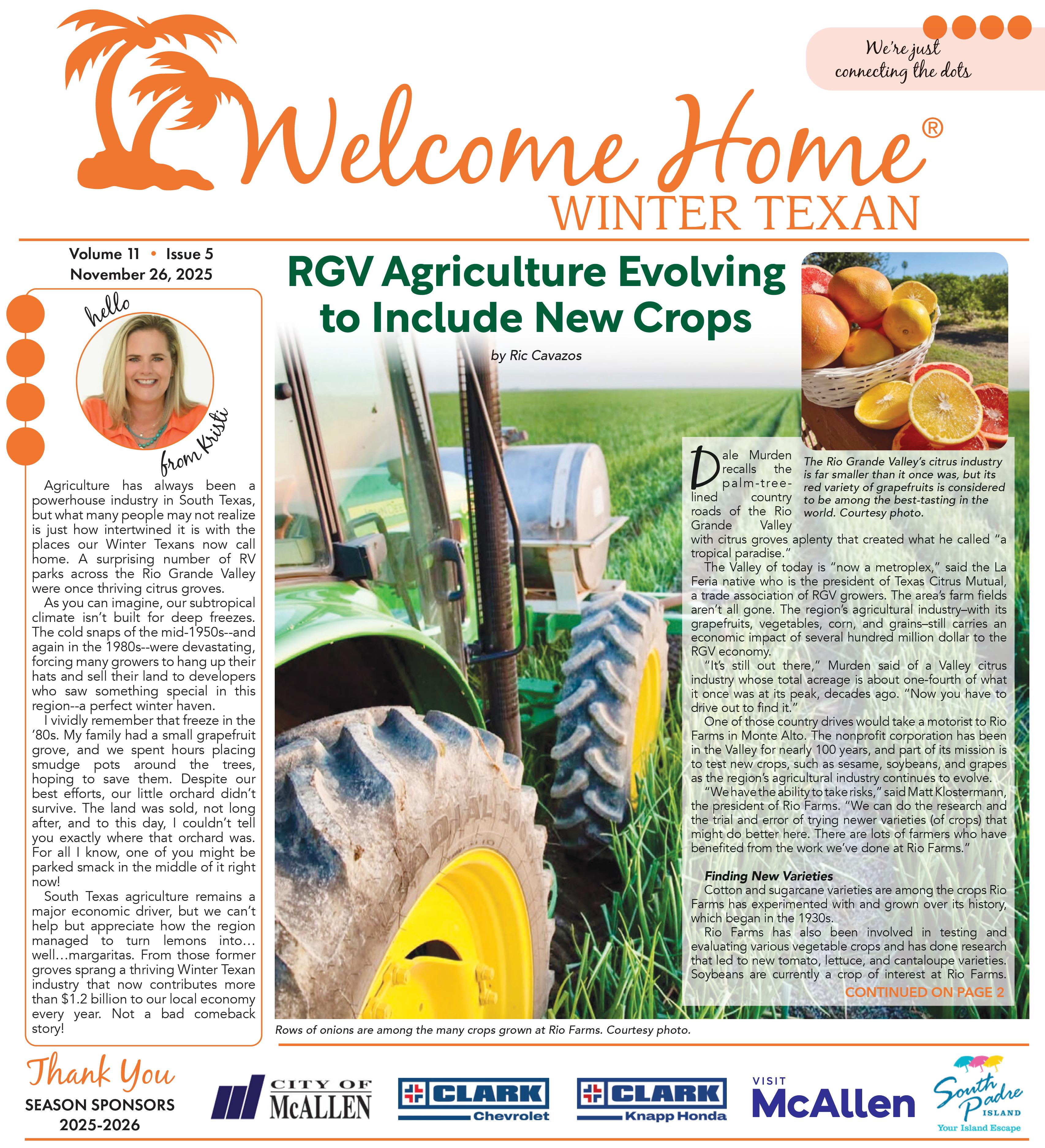Volume 11 Issue 5 November 26, 2025 - welcomehomergv